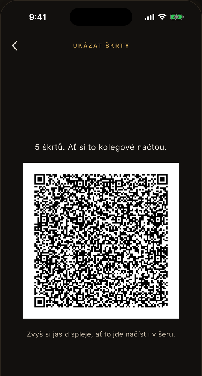 Nazkoušeno: QR kód s pěti škrty pro kolegy v šatně