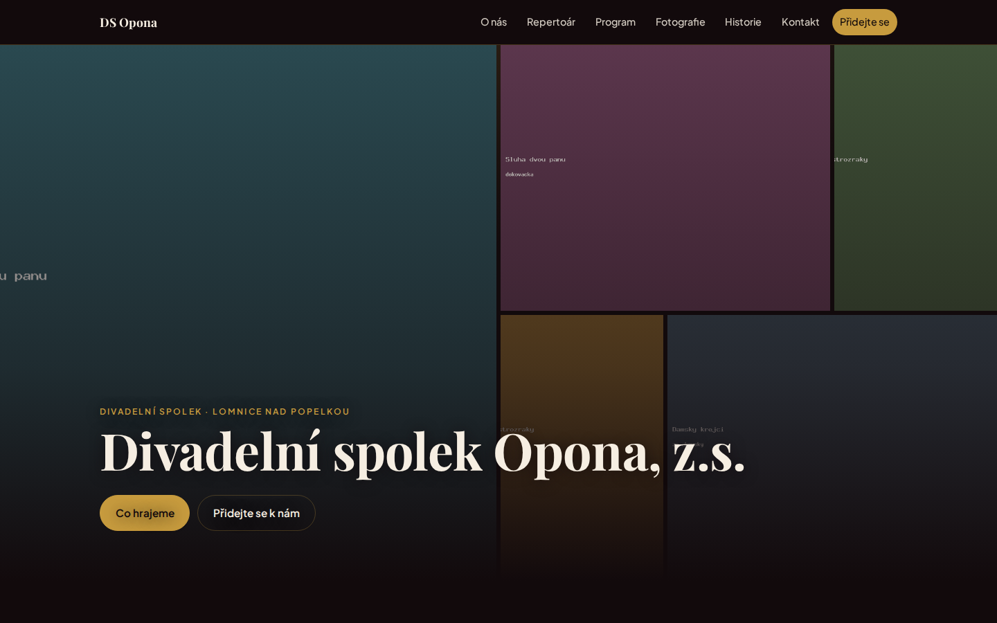 Motiv webu Galerie